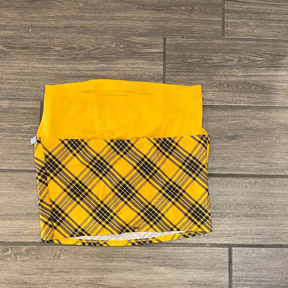 PINK Victoria's Secret Yellow Plaid Crop Top - Picture 3 of 6